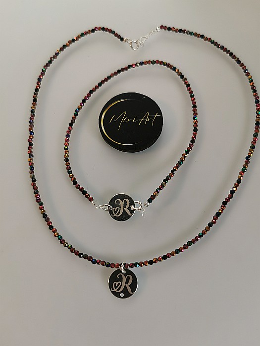 Set Bijuterii Spinel Royal -  Bănuț 12mm [2]