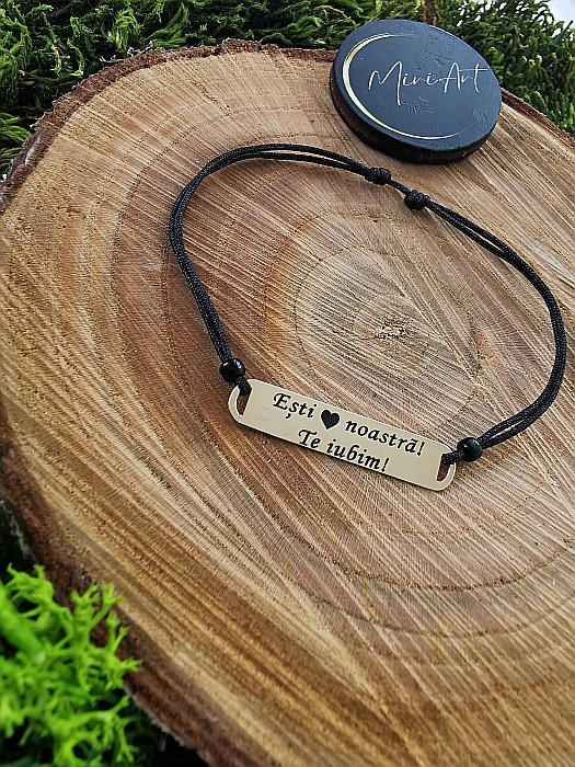 Brățara Ești inima noastră... - Plăcuță 30mm [1]