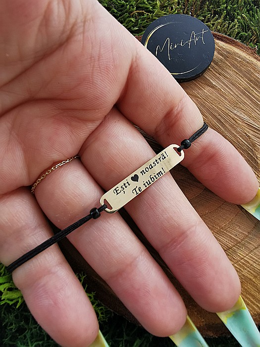 Brățara Ești inima noastră... - Plăcuță 30mm [2]