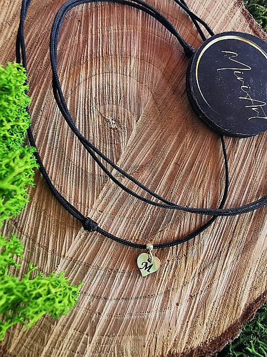 Colier Inimă cu inițiala M [2]