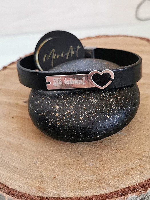 Brățara Te iubim! - Plăcuță Inimă [3]