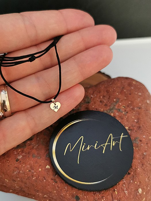 Colier Inimă cu inițiala M [3]