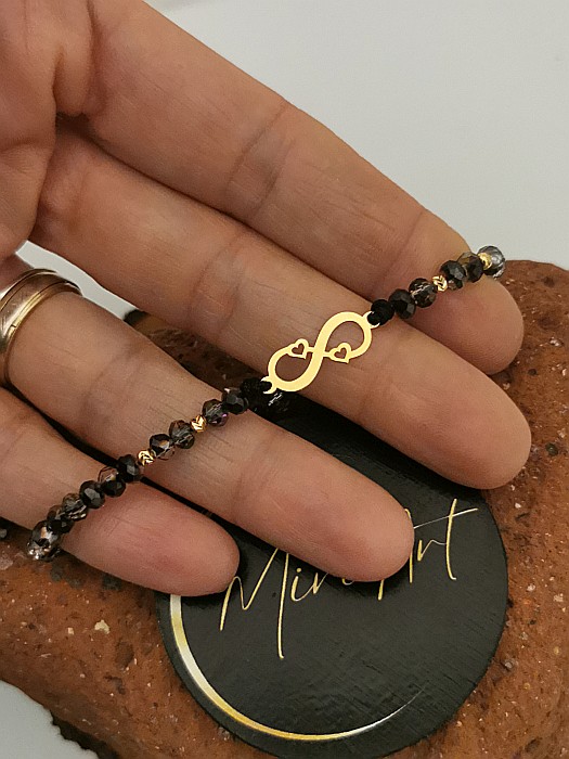 Brățara Infinitul Dragostei - Infinit cu 2 inimi [2]