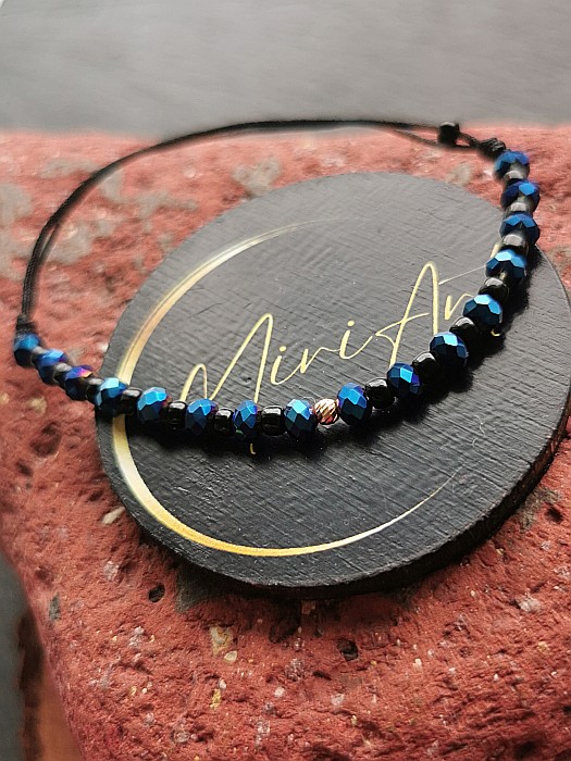 Brățara Cer Vibrant 1 Sferă Aur 2,5mm [2]