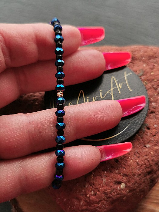 Brățara Cer Vibrant 1 Sferă Aur 2,5mm [4]