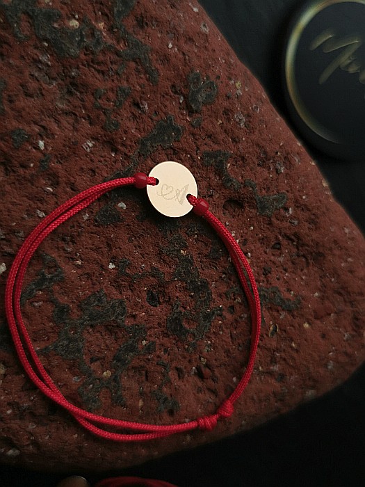 Brățara Bănuț 12mm - Inițiala A [2]