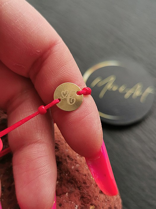 Brățara Bănuț 12mm - Inițiala C [2]