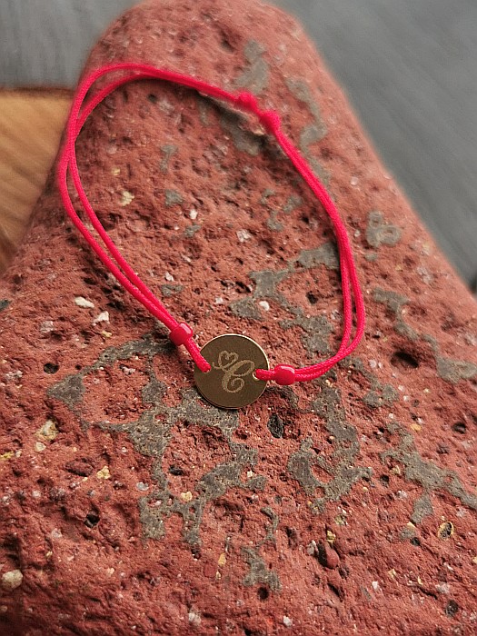 Brățara Bănuț 12mm - Inițiala C [3]