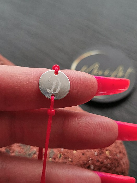 Brățara Bănuț 12mm - Inițiala D [2]