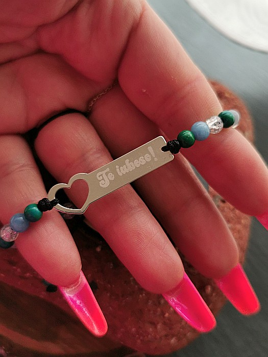 Brățara Ecou de Iubire - Plăcuță Inimă [2]