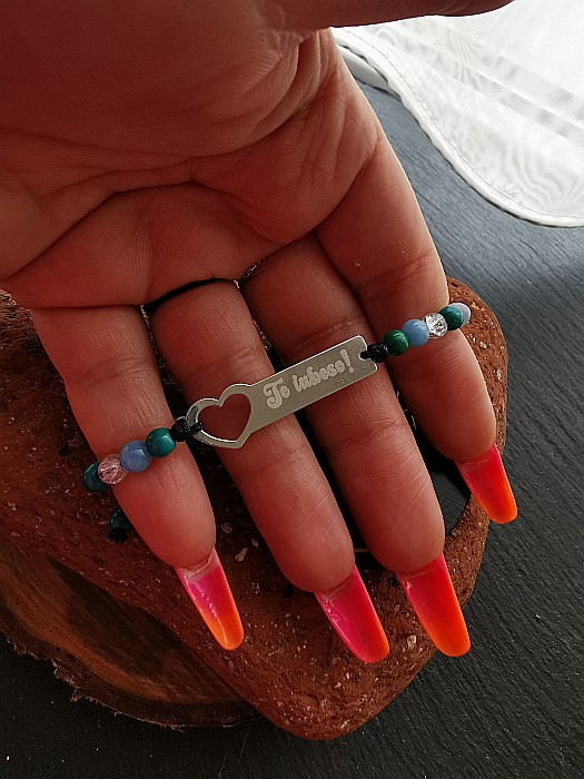 Brățara Ecou de Iubire - Plăcuță Inimă [4]