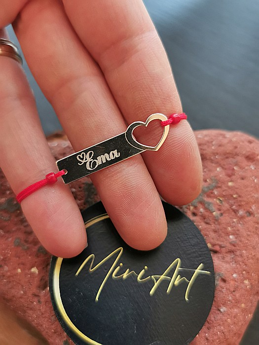 Brățara Nume - Plăcuță Inimă [1]