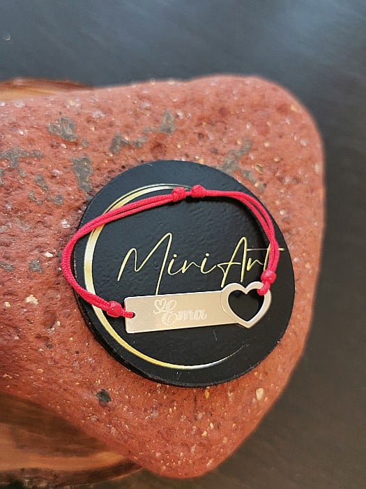 Brățara Nume - Plăcuță Inimă [2]