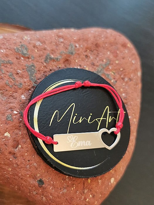 Brățara Nume - Plăcuță Inimă [3]