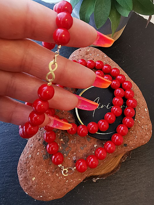 Set Bijuterii Roșu Divin - Cerculeț - Infinit mic [4]