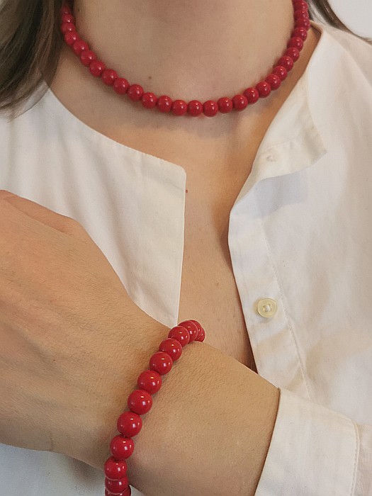 Set Bijuterii Roșu Divin - Cerculeț - Infinit mic [7]