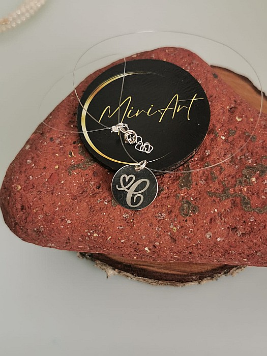 Colier Inițiale Prețioase - Bănuț 16mm [3]