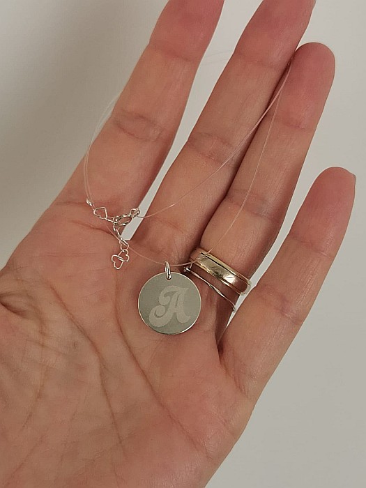 Colier Inițiale Prețioase - Bănuț 16mm [5]