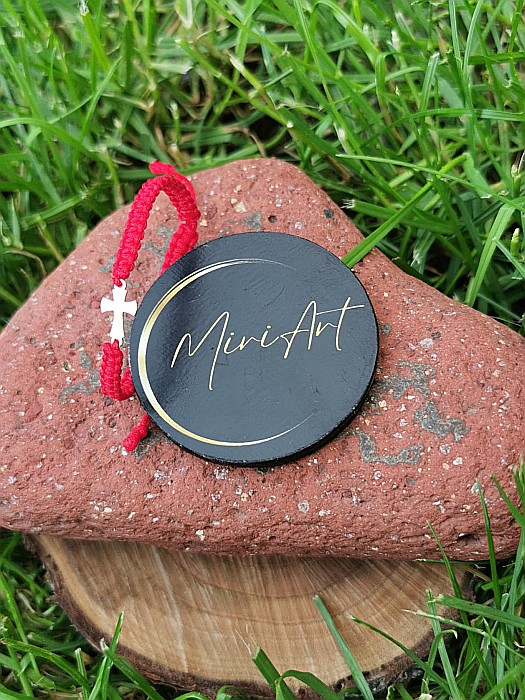 Brățara împletită Culoare de Har - Cruce 12mm [2]