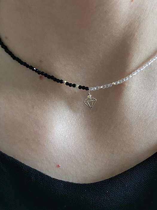 Colier Zi - Noapte – Diamant – Cerculeț [4]
