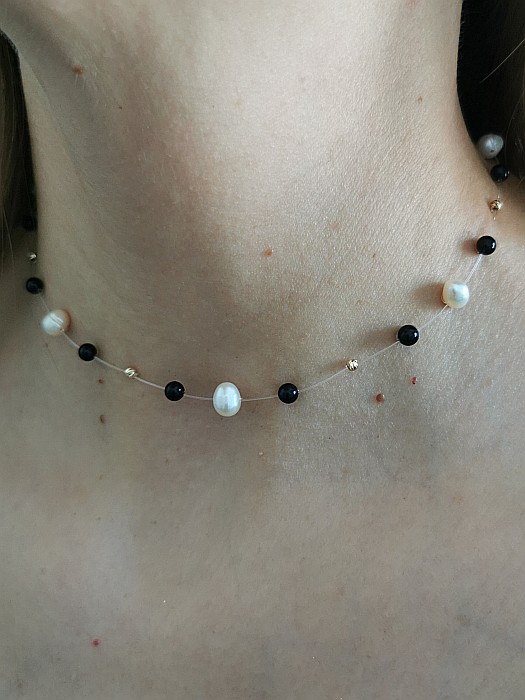 Colier Iluzie - 7 sfere 2,5mm [8]