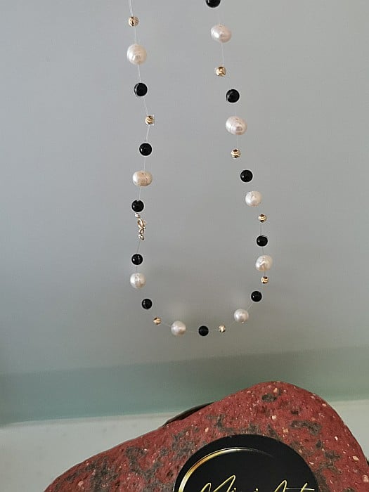 Colier Iluzie 10 Sfere Aur 3mm [4]