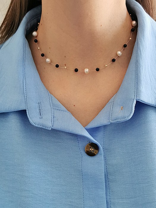 Colier Iluzie – 8 sfere 2,5mm [4]