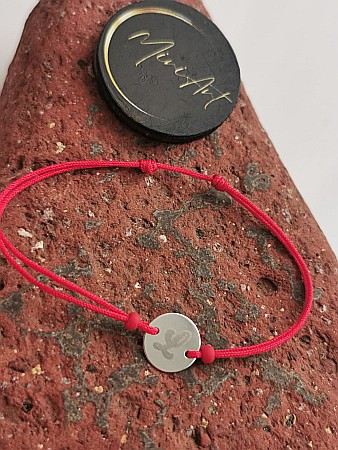 Brățara Bănuț 10mm - Inițiala L [2]