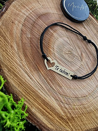Brățara Te iubim! - Plăcuță Inimă [0]