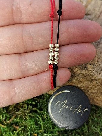 Brățara 5 Sfere Aur 3mm [1]