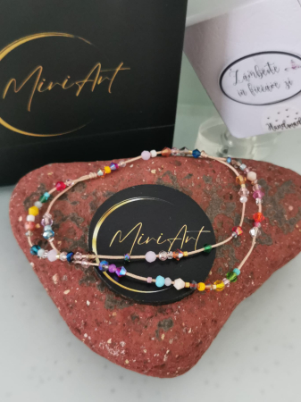Cristale de sticlă - Brățara de picior Magie de Vară