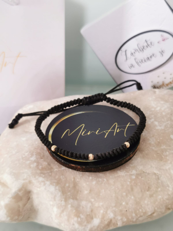 Brățara Stele de Catifea 3 Sfere Aur 3mm [2]