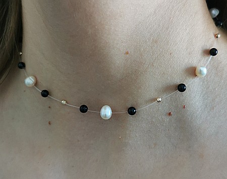 Colier Iluzie - 7 sfere 2,5mm [2]