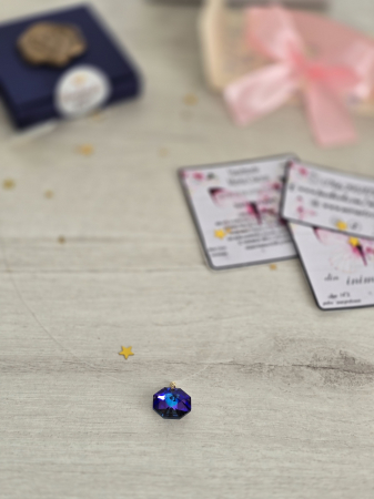 Colier pe fir transparent cu cristal Swarovski – model de inspirație [1]