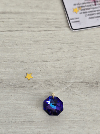 Colier pe fir transparent cu cristal Swarovski – model de inspirație [3]