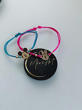 Aur 14k - Set Brățări Magia Disney - Minnie / Mickey