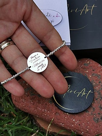 Brățară Inimă de Cadru Didactic - Bănuț de 22mm [1]