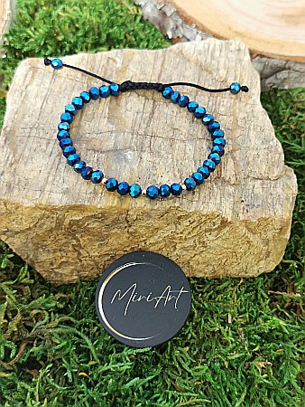 Brățara Azur Divin 3 Sfere Aur 2mm [0]