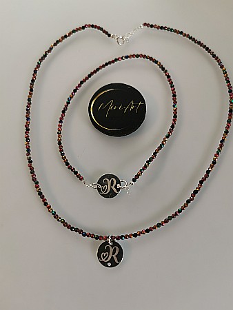 Set Bijuterii Spinel Royal -  Bănuț 12mm [1]