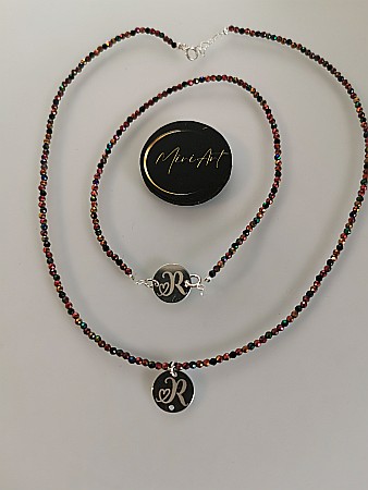 Set Bijuterii Spinel Royal -  Bănuț 12mm [0]