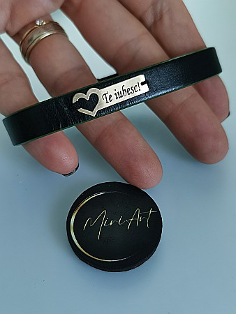 Brățara Te iubesc! - Plăcuță Inimă [1]