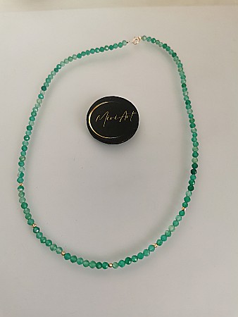 Aur 14k - Colier Verde Regal