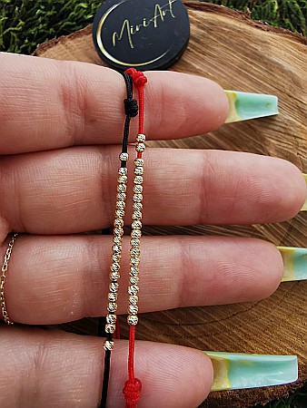 Brățara 20 Sfere Aur 2mm [1]