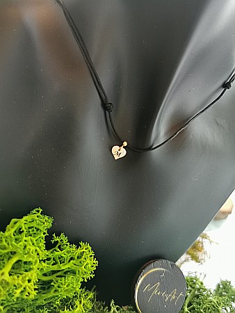 Colier Inimă cu inițiala M [0]