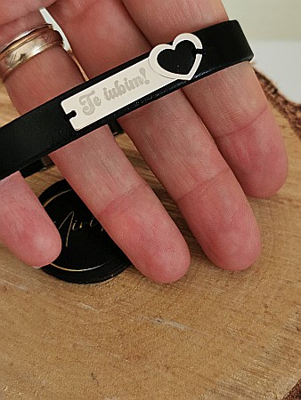 Brățara Te iubim! - Plăcuță Inimă [1]