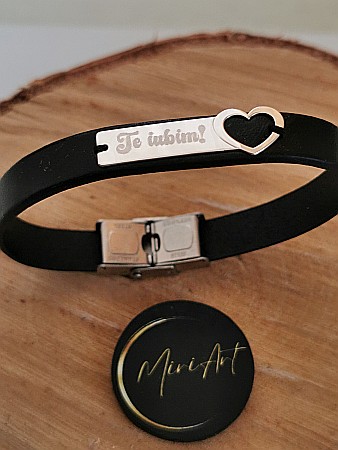 Brățara Te iubim! - Plăcuță Inimă [0]