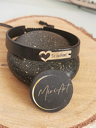 Brățara Te iubim! - Plăcuță Inimă [3]