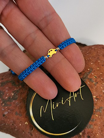 Brățara împletită - Mașinuța Aventurii - Mașinuță 2 Sfere Aur 3mm [1]