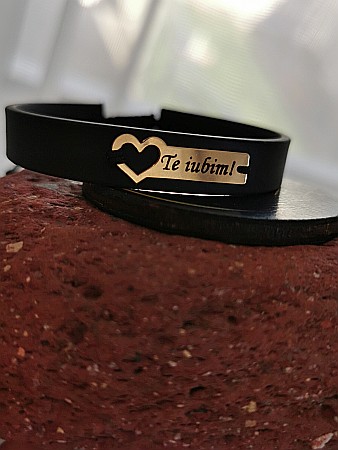 Brățara Te iubim! - Plăcuță Inimă [7]