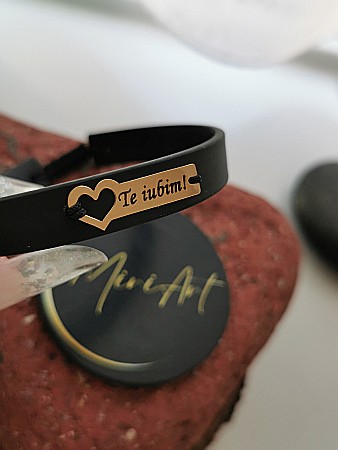Brățara Te iubim! - Plăcuță Inimă [5]